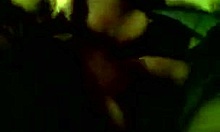 scrawny brunette worships bent dick in pov