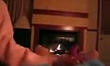 blond amateur obediently blows guy's big cock in pov