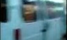 Trashy hoe in red panties gets doggystyled in the garage