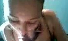 POV blowjob from ponytailed brunette bombshell drives me wild with lust