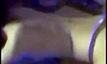 girlfriend in purple panties rides and gets fucked in close-up homemade video