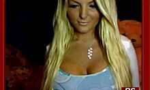 Blond-Haired Busty Cutie Teasingly Reveals Her Juicy Jugs on Cam