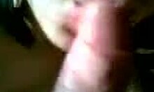 POV blowjob from ponytailed brunette bombshell drives me wild with lust