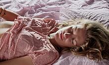 Tiny Brunette Masturbates Her Petite Body