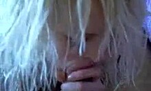 This blond beauty is sucking cock deep in POV view 😘