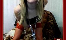 Red Stockings Girlfriend Posing With Her Pussy Out For Masturbation