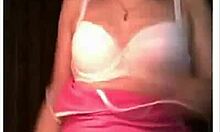 Wow, this redhead teases with her huge tits!