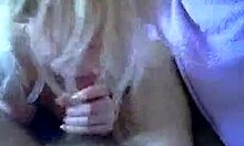 This blond beauty is sucking cock deep in POV view 😘