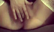 Teen in white stockings fucks her pussy with dildo