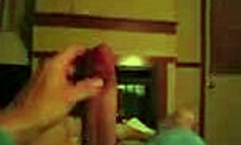 blond amateur obediently blows guy's big cock in pov