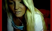 Blond-Haired Busty Cutie Teasingly Reveals Her Juicy Jugs on Cam