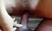 Tight pussy beauty fucks herself with his hot cock