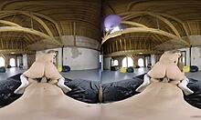 Blonde girlfriend rides big cock in cowgirl, socks on.