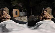 slave princess leia kneels on bed sucking dudes hard cock deeply