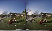 Sweet Brunette Lesbians Finger and Lick Outdoors in HD