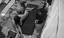 hidden cam catches wild group action in rented apartment!