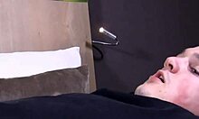 slutty pornstar gags on cock before riding