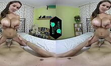 Vr Girl Rides Guy And Finishes With Hand