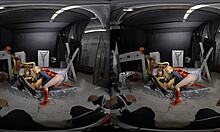 superhero chicks kiss while boyfriend watches