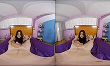 Tattooed girlfriend explores in a stereoscopic clip.