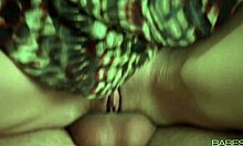 Horny Brunette Licks Boyfriend's Cock