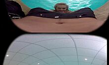 WICKY SWIMS OUT OF POOL FOR MOUTHFUL BLOWJOB