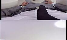 vr horny brunette climbs on top of her mans cock