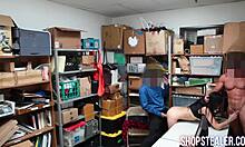 Teen Burglar Sucks Cock Then Gets Bent Over Doggystyle