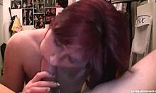 Slutty Redhead Sucks Shaft In POV