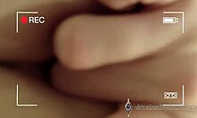 cute teen films herself fingering shaved pussy in bath