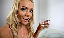 Lonely wife fingers herself hard while left all alone!