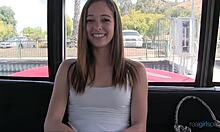 cute teen discovers sensual pleasure with toys on a sunny boat ride