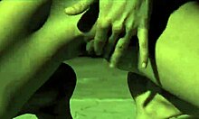 a cute brunette angel performs a solo action with wings