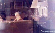 Horny Blonde Lesbian Lovers Perform Oral Act!