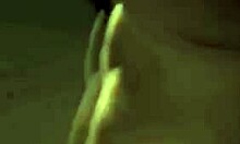 a cute brunette angel performs a solo action with wings