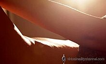 I watch this cute brunette teen finger herself on the bed