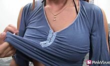 Housewife invites teen for blowjob