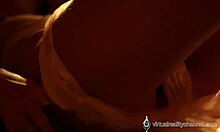 She moans fingering her shaved pussy in dim lights