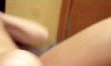 She Gets Comfy In Empty Kitchen For Solo Fingering