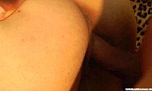 natalya sucks cock in pov before getting taken from behind