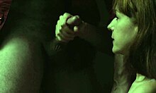 Redhead SLUT SUCKING BIG ONE with DIMMED LIGHTS!