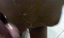 Guy Films Brunette Girlfriend Worshipping Big Cock With Intense Blowjob In Shower POV Close-Up