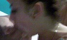 Guy Films Brunette Girlfriend Worshipping Big Cock With Intense Blowjob In Shower POV Close-Up