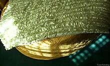 Tattooed chick enjoys a hard prick in her home with oiled body