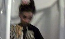 Guy Films Brunette Girlfriend Worshipping Big Cock With Intense Blowjob In Shower POV Close-Up