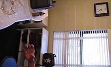 Up close view of a teenage cunt stuffed with big cock and wet pussy.