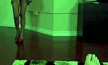 Damn! Raven-haired slut sucks massive schlong with thick lashes