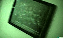 Girlfriend gets off in the shower while her BF waits. Can she finish before he notices?