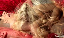 amazing lesbians embrace in hot sexual passion