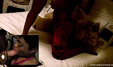 Yo, watch ebony Monique get her juicy pussy slammed in bed